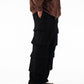 Black Cargo Pocket Sweatpants