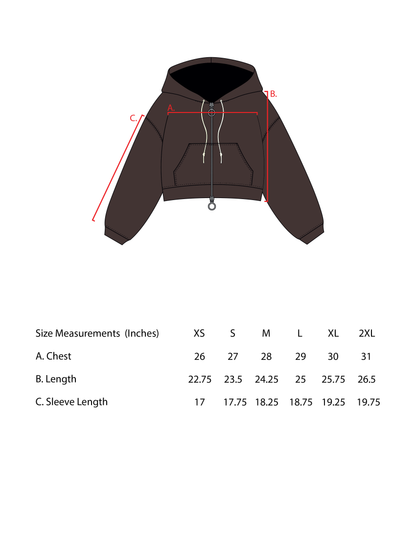 Brown Double Zip-Up Hoodie