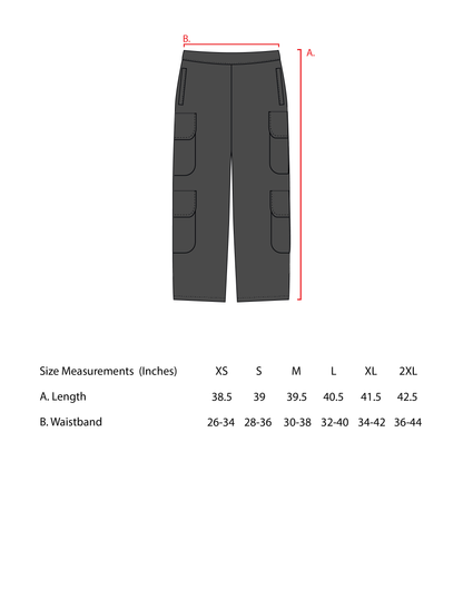 Black Cargo Pocket Sweatpants