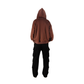 Brown Double Zip-Up Hoodie