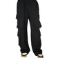 Black Cargo Pocket Sweatpants